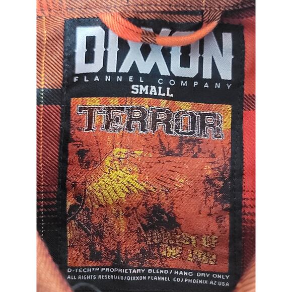 Dixxon Flannel ShirtMens S The Terror Lowest of the Low Red Plaid Button Down - Picture 4 of 9